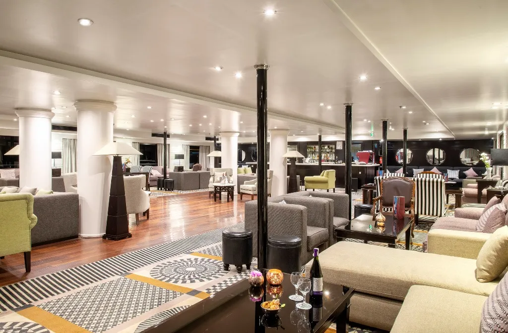 Lounge aboard the MS Nile Style Nile Cruise Nile cruise